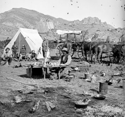 Campsites Among the Foothills, c.1875-1900 by Joseph Collier